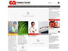Tablet Screenshot of cacs.net.au